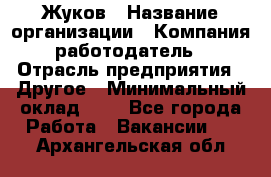 Жуков › Название организации ­ Компания-работодатель › Отрасль предприятия ­ Другое › Минимальный оклад ­ 1 - Все города Работа » Вакансии   . Архангельская обл.